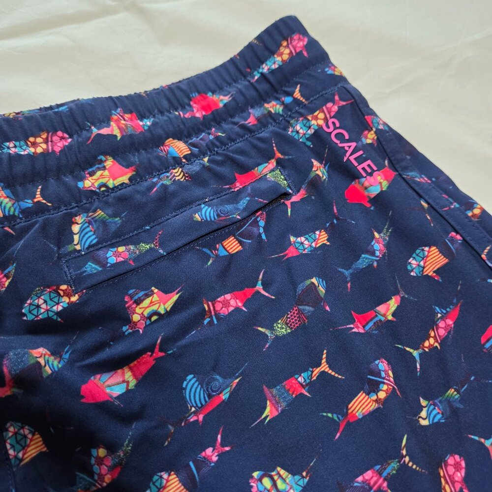 SCSLES Multi Colored Fish Shorts - Picture 8 of 9
